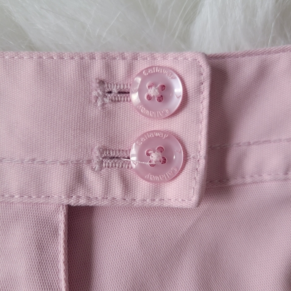 Callaway Opti•Dri Golf Shorts 8 Pink Bermuda Length Like New Condition - Picture 2 of 10